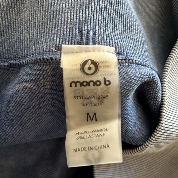 Mono B Women’s Leggings - Acid Wash Blue - Picture 5 of 5